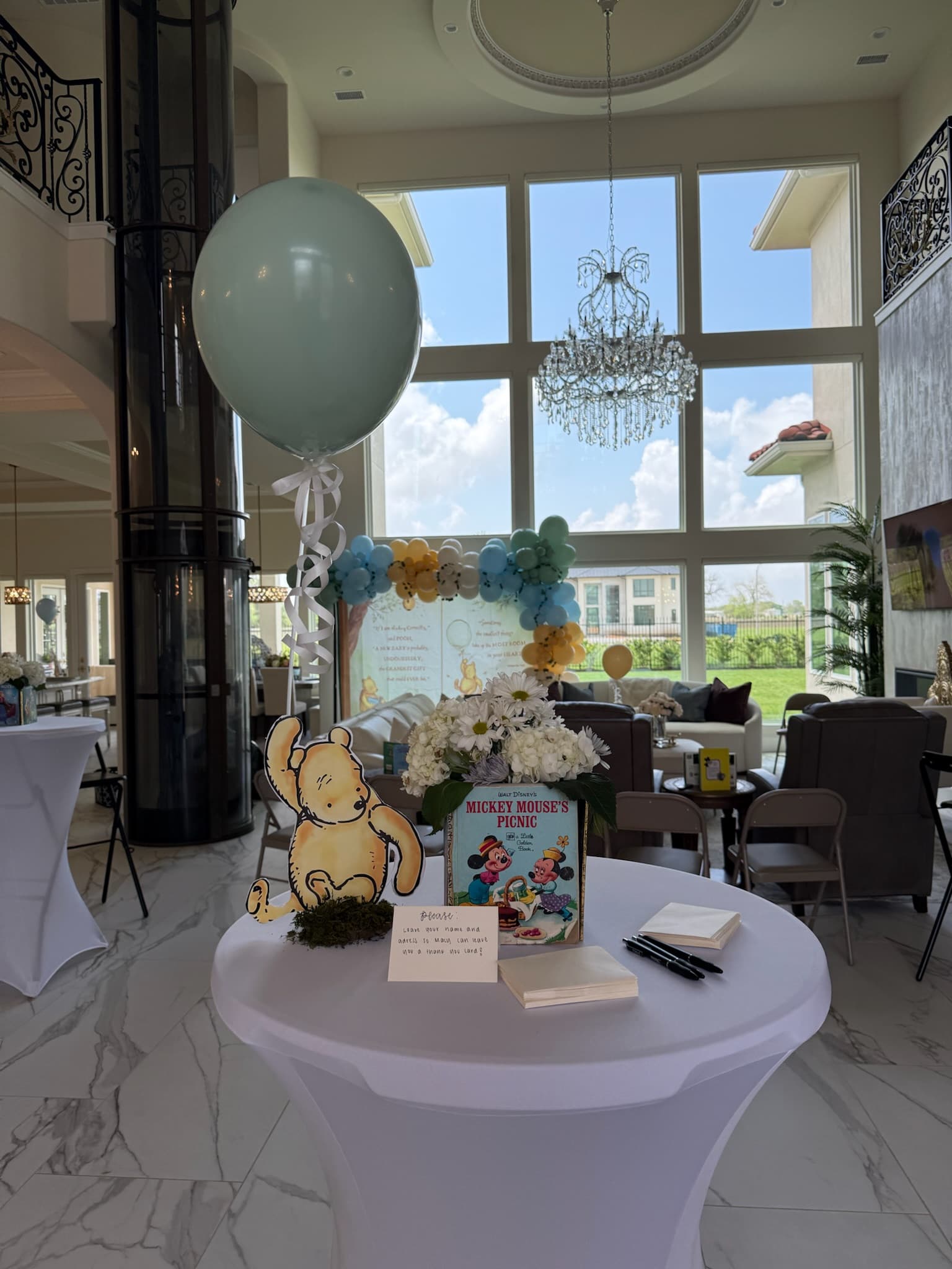 Custom birthday cake display at luxury event